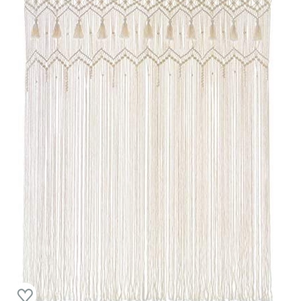 4 macrame curtain panels